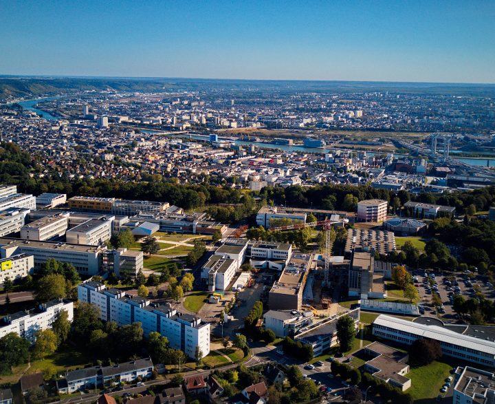 Campus Mont-Saint-Aignan - Vue aérienne