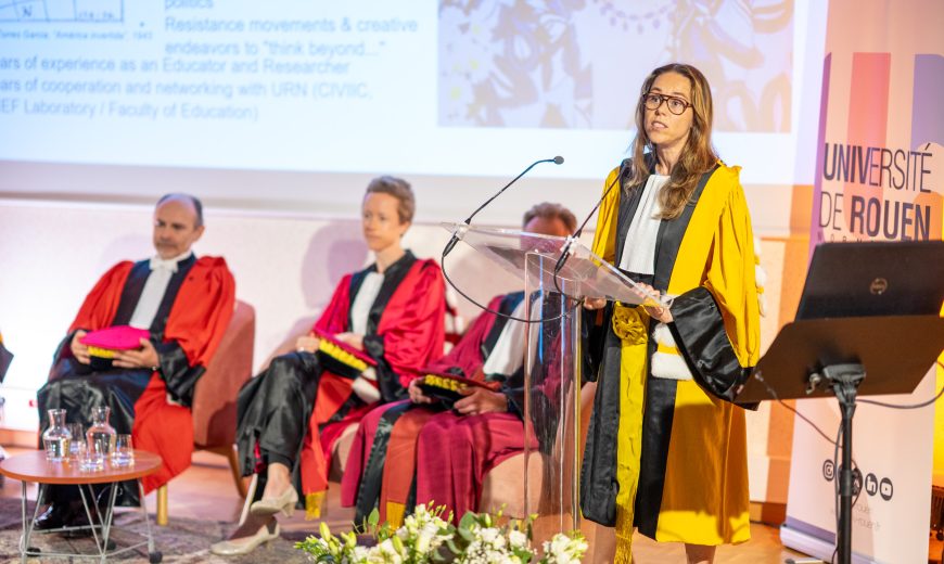 Crémonie Honoris Causa Stéphanie Gasse