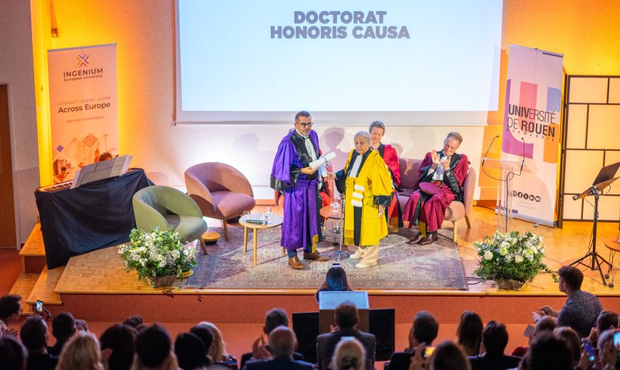 Crémonie Honoris Causa remise diplôme Nilda Guimarães Alves
