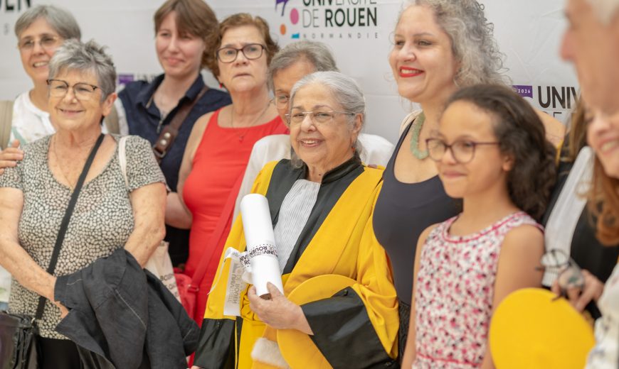 Crémonie Honoris Causa - Nilda Guimarães Alves et la délégation brésilienne