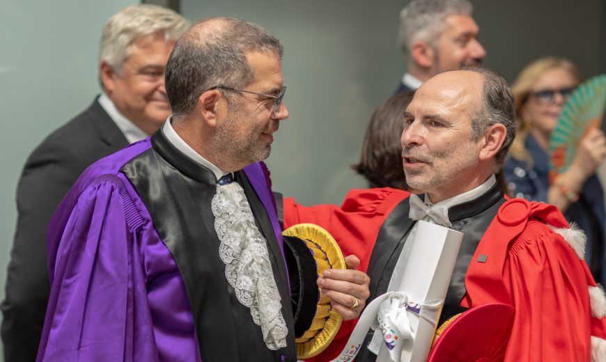 Crémonie Honoris Causa Ignacio Vaillaverde et Franck Le Derf